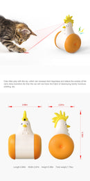 Electronic Chicken Cat Toy with Lazer pets Iconix