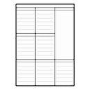 Empty Magnetic Plain Weekly Planner Kitchen Iconix