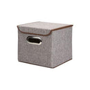 Eyelet Foldable Box Shaped Storage Organizer Storage & Organization Iconix