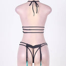 Flirty Peacock Green Teddy With Garter And Stocking-R80261P After Dark Iconix