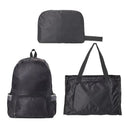 Fold-in-Bag Lightweight Travel Backpack Bag Iconix Black