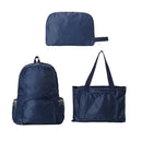Fold-in-Bag Lightweight Travel Backpack Bag Iconix Navy Blue