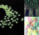 Glow In The Dark Wall Stickers (100) - Yellow, Blue or Multicolour Kids Iconix