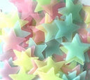 Glow In The Dark Wall Stickers (100) - Yellow, Blue or Multicolour Kids Iconix Multi color
