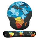 Going Global Mouse Pad with Wrist Support and Keyboard Wrist Support Set Mouse Pads Iconix