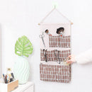 Hanging behind the Door Storage Organiser With 6 Pockets Storage & Organization Iconix Brown Printed