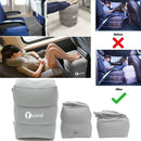 Iconix 3 Layer Adjustable Inflatable Travel Footrest with Air Pad Travel Accessories Iconix