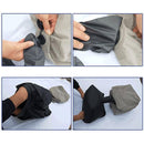 Iconix 3 Layer Adjustable Inflatable Travel Footrest with Air Pad Travel Accessories Iconix