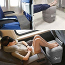 Iconix 3 Layer Adjustable Inflatable Travel Footrest with Air Pad Travel Accessories Iconix