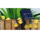 Iconix a 30-LED Solar Crystal String Bulbs Lighting Iconix Warm White