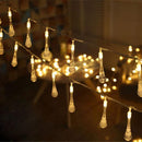 Iconix a 30-LED Solar Raindrop String Fairy Light Lighting Iconix