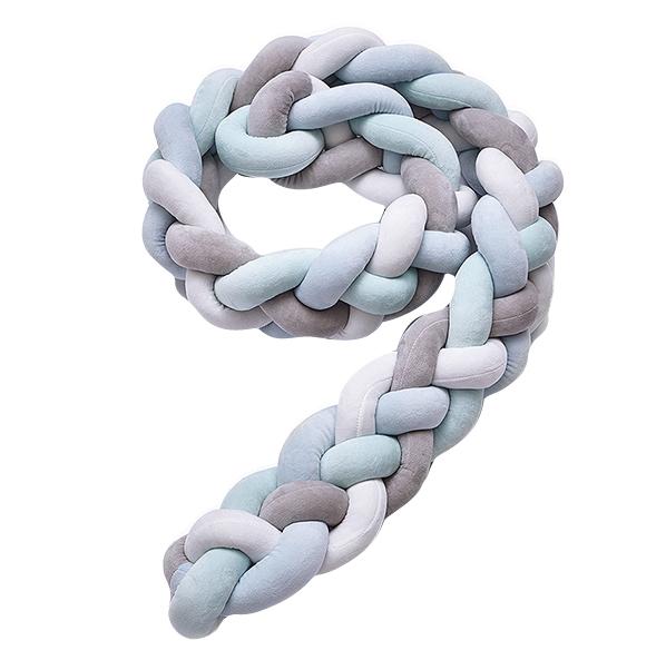 Iconix Extra Wide Braided Baby Cot Bumper