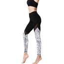 Iconix Ladies Black and White Floral Figure Yoga Leggings | HK219 Leggings Iconix