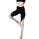 Iconix Ladies Black and White Floral Figure Yoga Leggings | HK219 Leggings Iconix