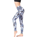 Iconix Ladies Blue Mirage Yoga Leggings with Pocket | HK239 Leggings Iconix