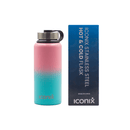 Iconix Pink and Blue Stainless Steel Hot and Cold Flask - Stainless Steel Lid Stainless Steel Flasks Iconix