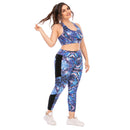 Iconix Plus Size Ladies Blue Paisley Leggings Plus Size Leggings Iconix