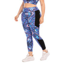 Iconix Plus Size Ladies Blue Paisley Leggings Plus Size Leggings Iconix