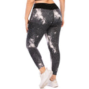 Iconix Plus Size Ladies Grey Galaxy Leggings Plus Size Leggings Iconix