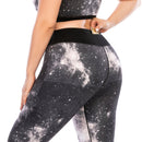 Iconix Plus Size Ladies Grey Galaxy Leggings Plus Size Leggings Iconix