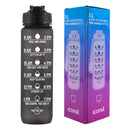 Iconix South African Motivational Time Marker Water Bottle – Black Water Bottle Iconix
