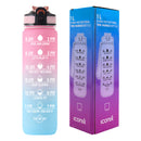 Iconix South African Motivational Time Marker Water Bottle – Pink and Blue running accessories Iconix
