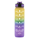 Iconix South African Motivational Time Marker Water Bottle – Yellow and Purple Water Bottle Iconix