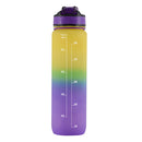 Iconix South African Motivational Time Marker Water Bottle – Yellow and Purple Water Bottle Iconix