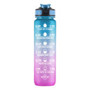 Iconix The Classic Motivational Time Marker Water Bottle – Blue and Purple water bottle Iconix