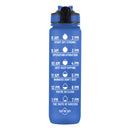 Iconix The Classic Motivational Time Marker Water Bottle – Blue water bottle Iconix