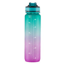 Iconix The Classic Motivational Time Marker Water Bottle – Turquoise and Purple water bottle Iconix