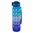 Iconix The Original Motivational Time Marker Water Bottle - Blue Ombre Motivational Water Bottles Iconix