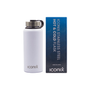 Iconix White Stainless Steel Hot and Cold Flask - Stainless Steel Lid Bottles and Flasks Iconix