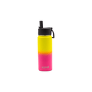 Iconix Yellow and Pink Stainless Steel Hot and Cold Flask - Straw Lid Stainless Steel Flasks Iconix 540ml