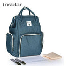 Insular Mommy Nappy Bag Backpack with wipe case Kids Iconix Dark Green