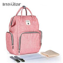 Insular Mommy Nappy Bag Backpack with wipe case Kids Iconix Pink