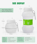 Kids Collapsible Silicone Water Bottle - Golf Ball Bottles and Flasks Iconix
