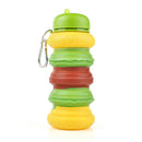 Kids Collapsible Silicone Water Bottle - Hamburger Iconix