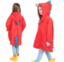Kids Dinosaur Raincoat - Red Iconix