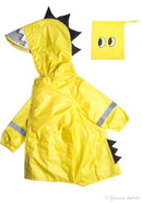 Kids Dinosaur Raincoat - Yellow Iconix