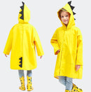 Kids Dinosaur Raincoat - Yellow Iconix