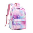 Kids Mermaid Print Backpack Student Backpacks Iconix