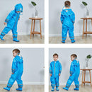 Kids One Piece Animal Raincoat - Blue Koala Bear Iconix