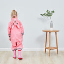 Kids One Piece Animal Raincoat - Pink Rabbit Iconix