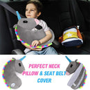 Kids Soft Unicorn Travel Pillows with Seat Belt Covers Iconix
