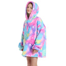 Kids Spectrum Splash Oversized Plush Blanket Hoodie Kids Blanket Hoodies Iconix