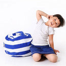 Kids Striped Storage bean bag Storage & Organization Iconix