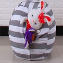 Kids Striped Storage bean bag Storage & Organization Iconix
