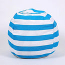 Kids Striped Storage bean bag Storage & Organization Iconix Sky Blue