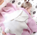 Knitted Baby Rabbit Blanket Kids Iconix